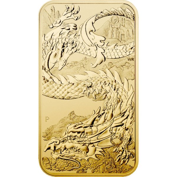 Vorderseite Goldmünze Drache 2023 1 Unze, der Hersteller Perth Mint