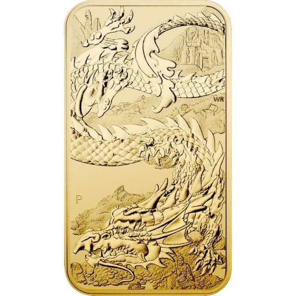 Vorderseite Goldmünze Drache 2023 1 Unze, der Hersteller Perth Mint