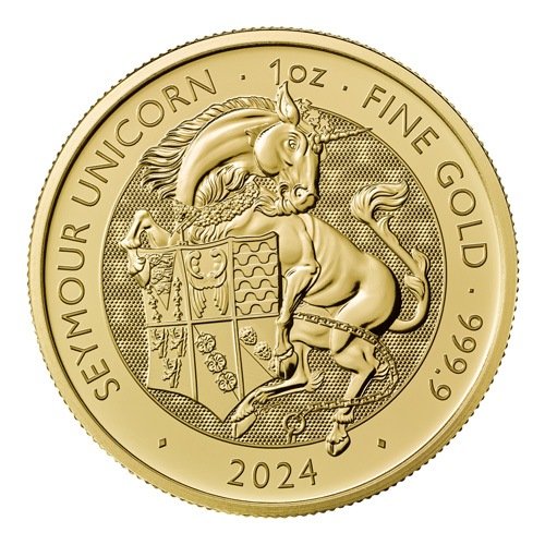 1 Unze Gold The Royal Tudor Beasts - Seymour Unicorn 2024