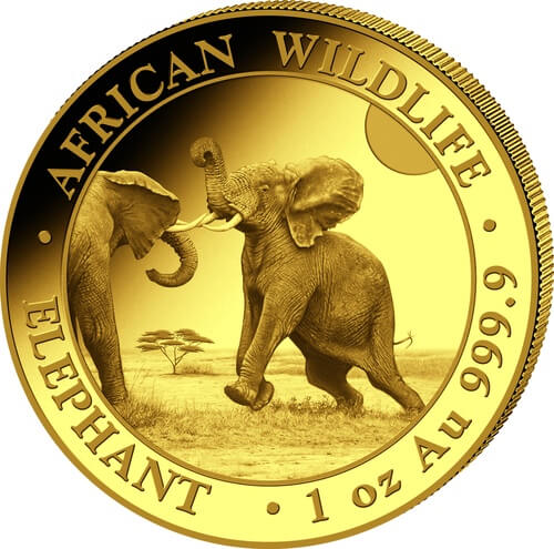 1 Unze Gold Somalia Elefant 2024