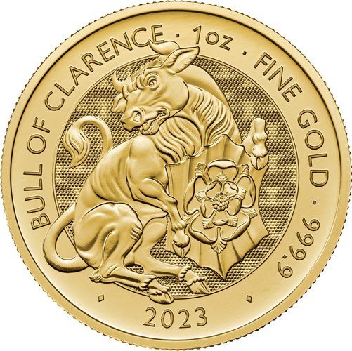 1 Unze Gold The Royal Tudor Beasts - Bull of Clarence 2023