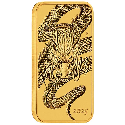 1 Unze Gold Münzbarren Rectangular Dragon 2025