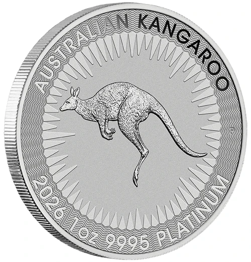 1 Unze Platin Australien Känguru 2026 Motiv und Rand 1 Unze Platin Australien Känguru 2026 Motiv und Rand