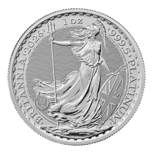 1 Unze Platin Britannia 2026 Motivseite