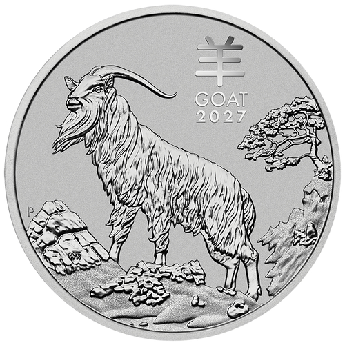 1 Unze Platin Lunar III Ziege 2027 1 Unze Platin Lunar III Ziege 2027
