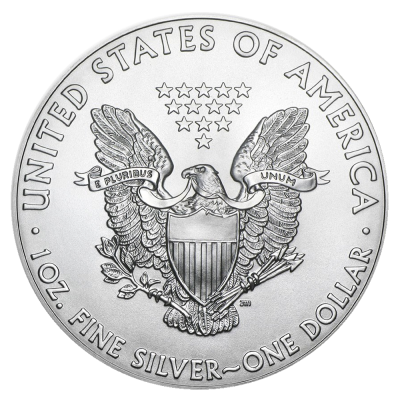 Vorderseite der 1 Unze Silber American Eagle 2021 von Hersteller United States Mint