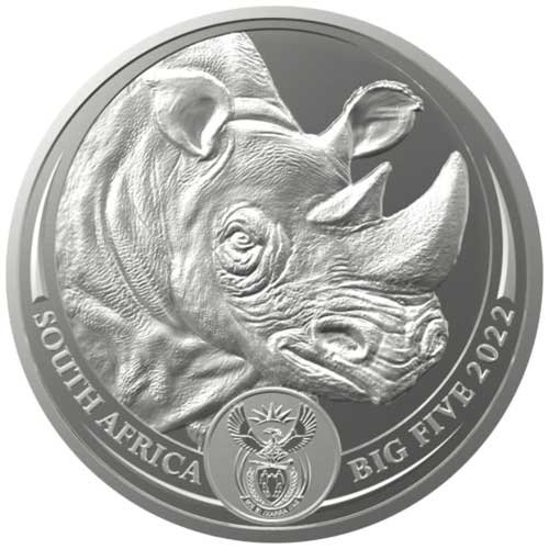 1 Unze Silber The Big Five Rhino 2022