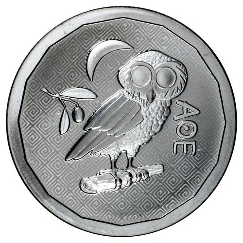 1 Unze Silber Eule von Athen 2024 Motiv