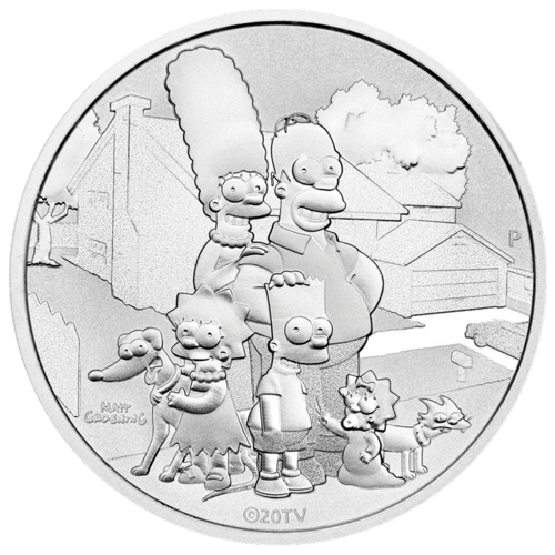 1 Unze Silber The Simpsons Familie 2021 