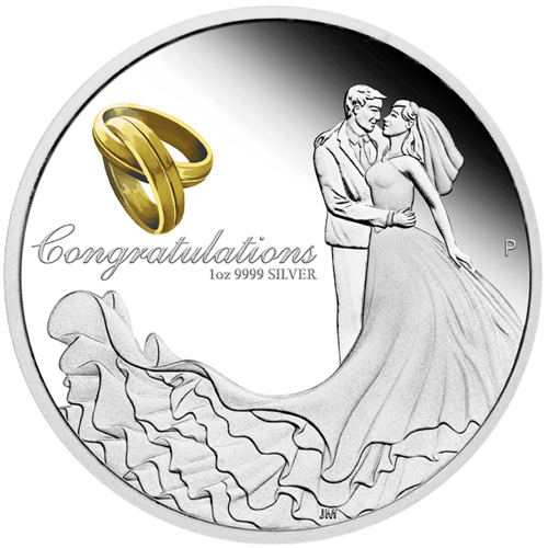 1 Unze Silber Hochzeitmünze Proof 2021 