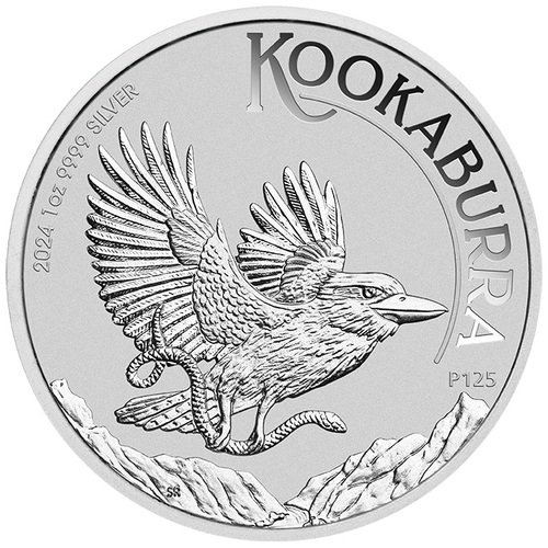 1 Unze Silber Kookaburra 2024 Vorderseite frontal