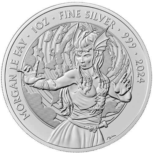 1 Unze Silber Mythen und Legenden Merlin 2024 Vorderseite