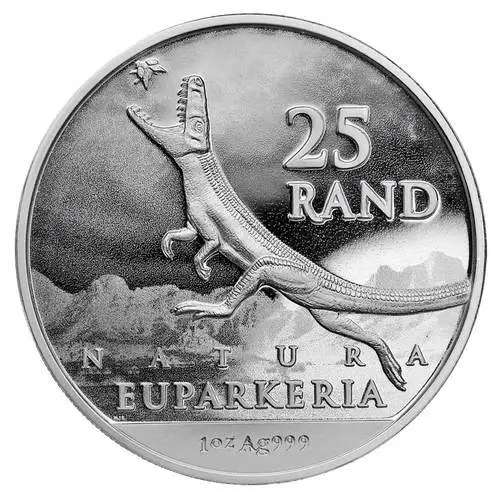Rückseite der 1 Unze Silber Natura Archosaurier 2019 von Hersteller South African Mint