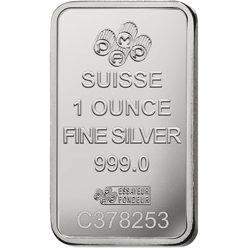 1 Unze Silberbarren PAMP Suisse Fortuna