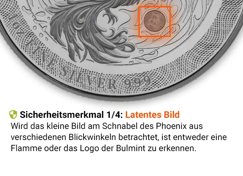 Sicherheitsmerkmal silber phoenix 2025