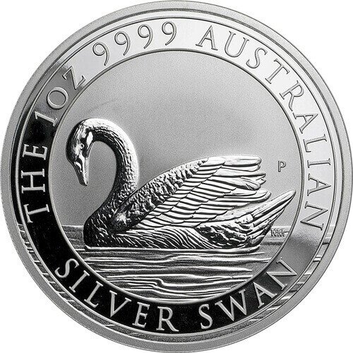 Vorderseite der 1 Unze Silber Australien Schwan 2017 von Hersteller Perth Mint
