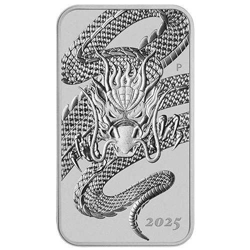 1 Unze Silber Münzbarren Rectangular Dragon 2025