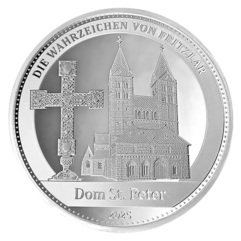 1 Unze Silbermedaille Fritzlar Dom St. Peter 2025 