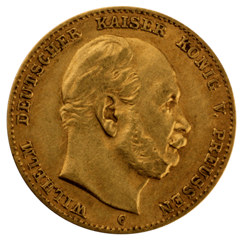 3,58 g Gold 10 Mark Deutsches Kaiserreich Motiv