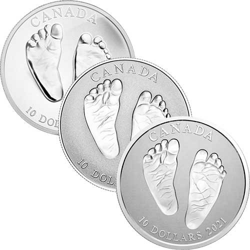 10 Dollar Silber Baby- Willkommen auf der Welt diverse Jahrgänge
