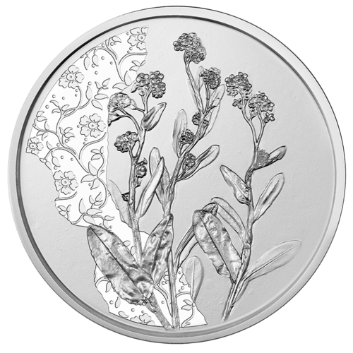 15 g Silber 10 Euro Mit der Sprache der Blumen Vergissmeinnicht 2023