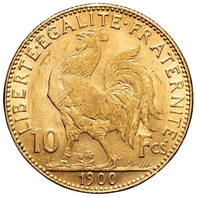 10 Francs Goldmünze Frankreich Marianne / Hahn 10 Francs Goldmünze Frankreich Marianne / Hahn