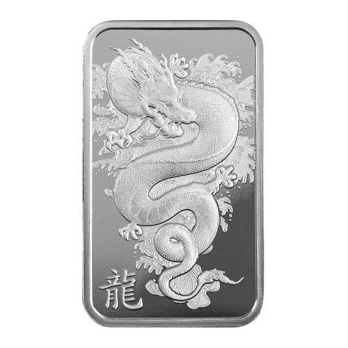 10 g Silberbarren PAMP Lunar Legends Azure Dragon 2024 Vorderseite