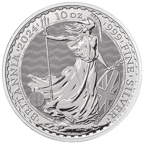 10 Unzen Silber Britannia 2024 Motiv