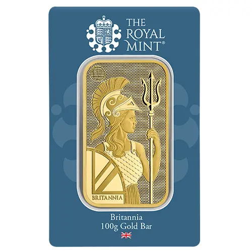 100 g Goldbarren Britannia Royal Mint NEU