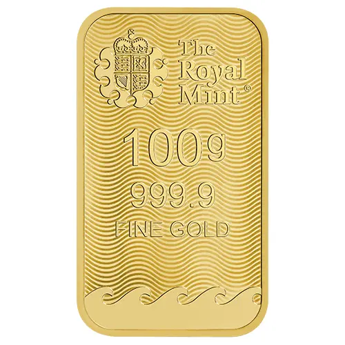 100 g Goldbarren Britannia Royal Mint NEU