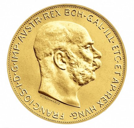 30,49 g Gold Österreich 100 Kronen 1912 prägefrische Nachprägung