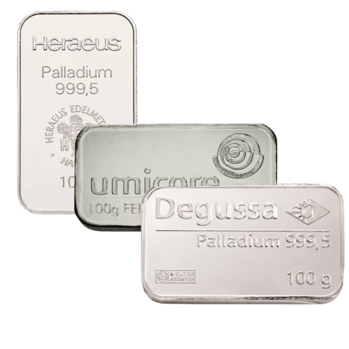 100 gr. Palladiumbarren