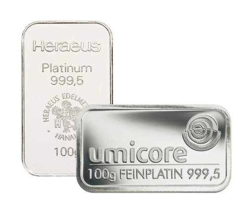 100 gr. Platinbarren