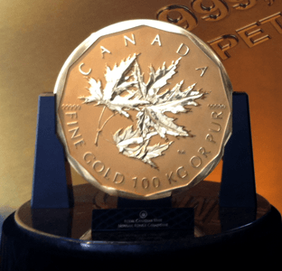 100 Kilogramm Maple Leaf Vorderseite