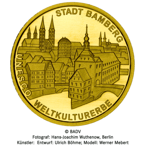 1/2 oz Gold 100 Euro Deutschland 2004 UNESCO Welterbe - Bamberg 