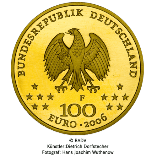 1/2 oz Gold 100 Euro Deutschland 2006 UNESCO Welterbe - Weimar 