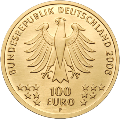 1/2 oz Gold 100 Euro Deutschland 2008 UNESCO Welterbe - Altstadt Goslar 