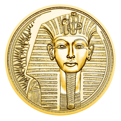 Vorderseite Goldmünze 1/2 Unze 100 Euro Das Gold der Pharaonen 2020 - Polierte Platte, der Hersteller Münze Österreich