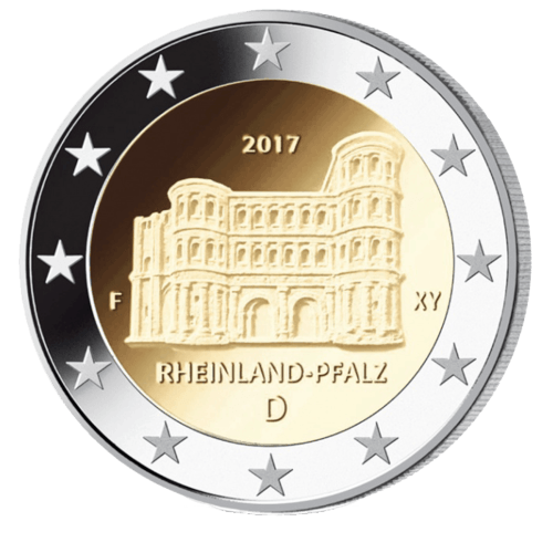 2 Euro Münze Rheinland Pfalz - Porta Nigra 2017