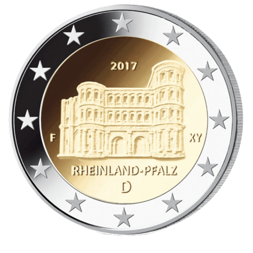 2 Euro Münze Rheinland Pfalz - Porta Nigra 2017