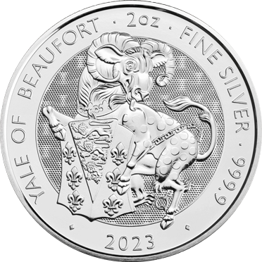 1 oz Silber Royal Tudor Beasts 2023 Yale of Beaufort 2023