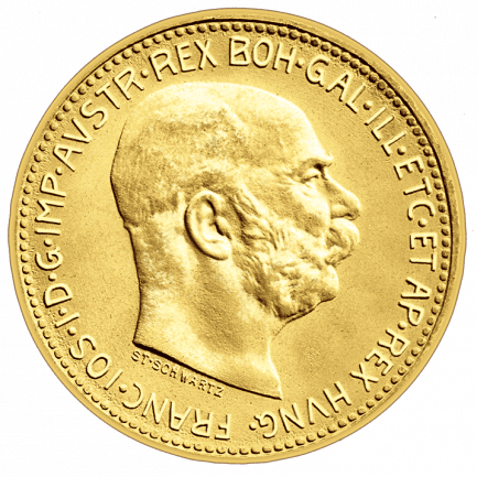 6,09 g Gold Österreich 20 Kronen 1912 prägefrische Nachprägung