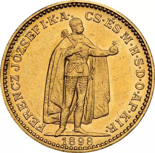 6,09 g Gold 20 Kronen Ungarn Motiv