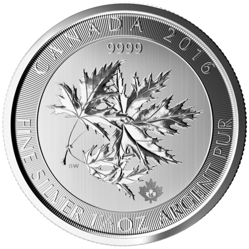 Vorderseite der 1,5 Unzen Silber Multi Maple Leaf diverse Jahrgänge