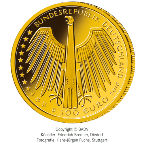 1/2 oz Gold 100 Euro Deutschland 2016 UNESCO Welterbe - Regensburg 
