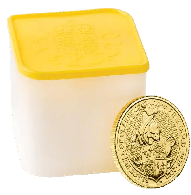 2018 queen s beasts black bull of clarence one ounce gold with tube
