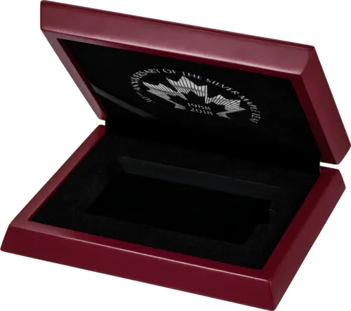 2018 sml bullion bar_maple leaf 30 anniversary silber box