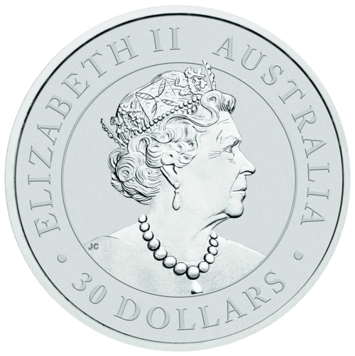 Rückseite 1 kg Silber Australian Koala 2020 von Hersteller Perth Mint Australien