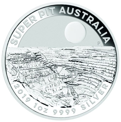Vorderseite der 1 Unze Silber Australien Super Pit 2019 von Hersteller Perth Mint