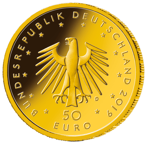 1/4 oz Gold 50 Euro Musikinstrumente Hammerflügel 2019 